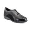 Vista semi frontal zapato Doctor Cutillas negro cordones