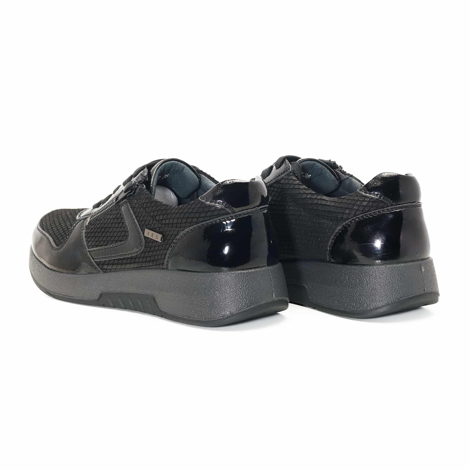 zapato mujer gComfort negro cremallera 9