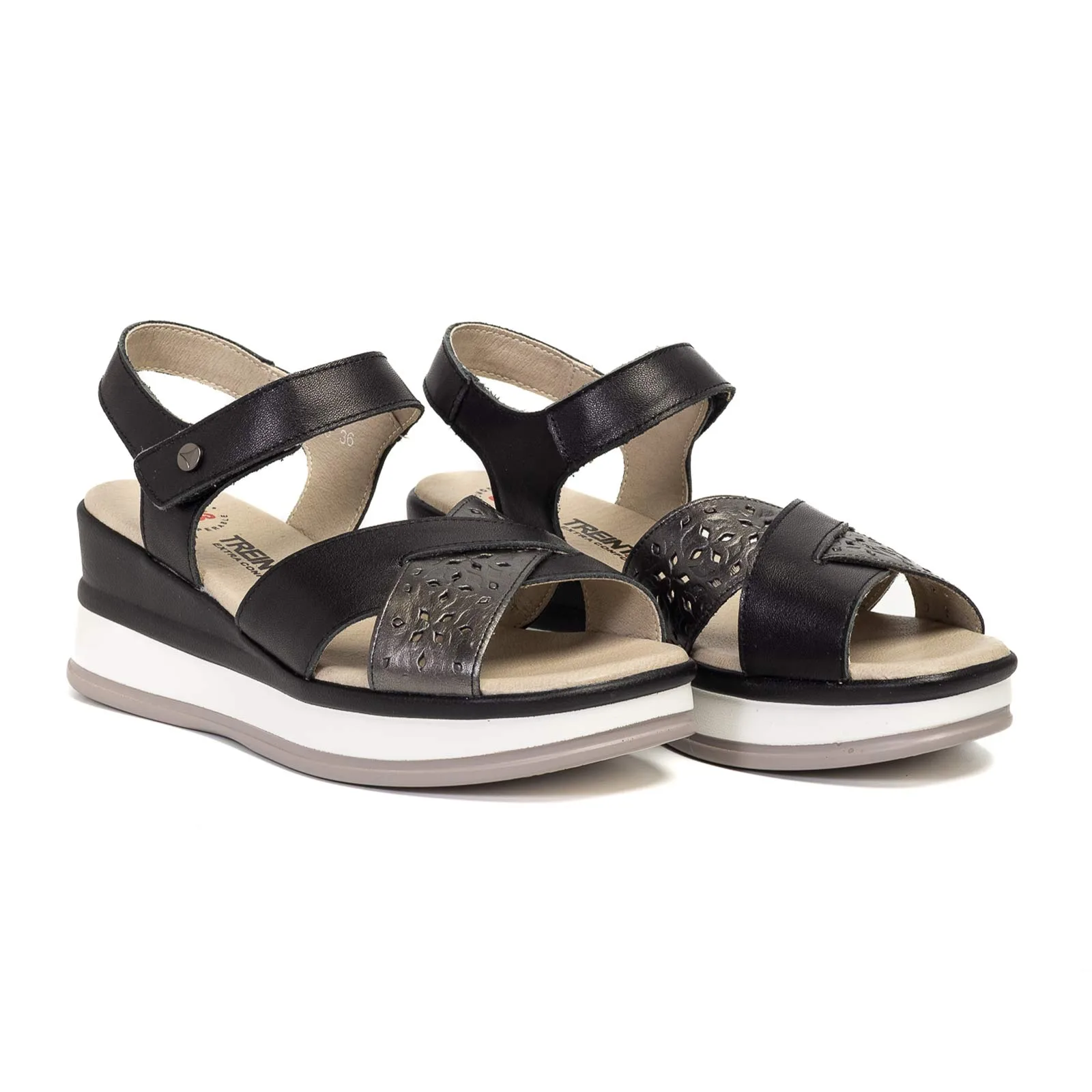Sandalia ZELIS negra - Imagen 3