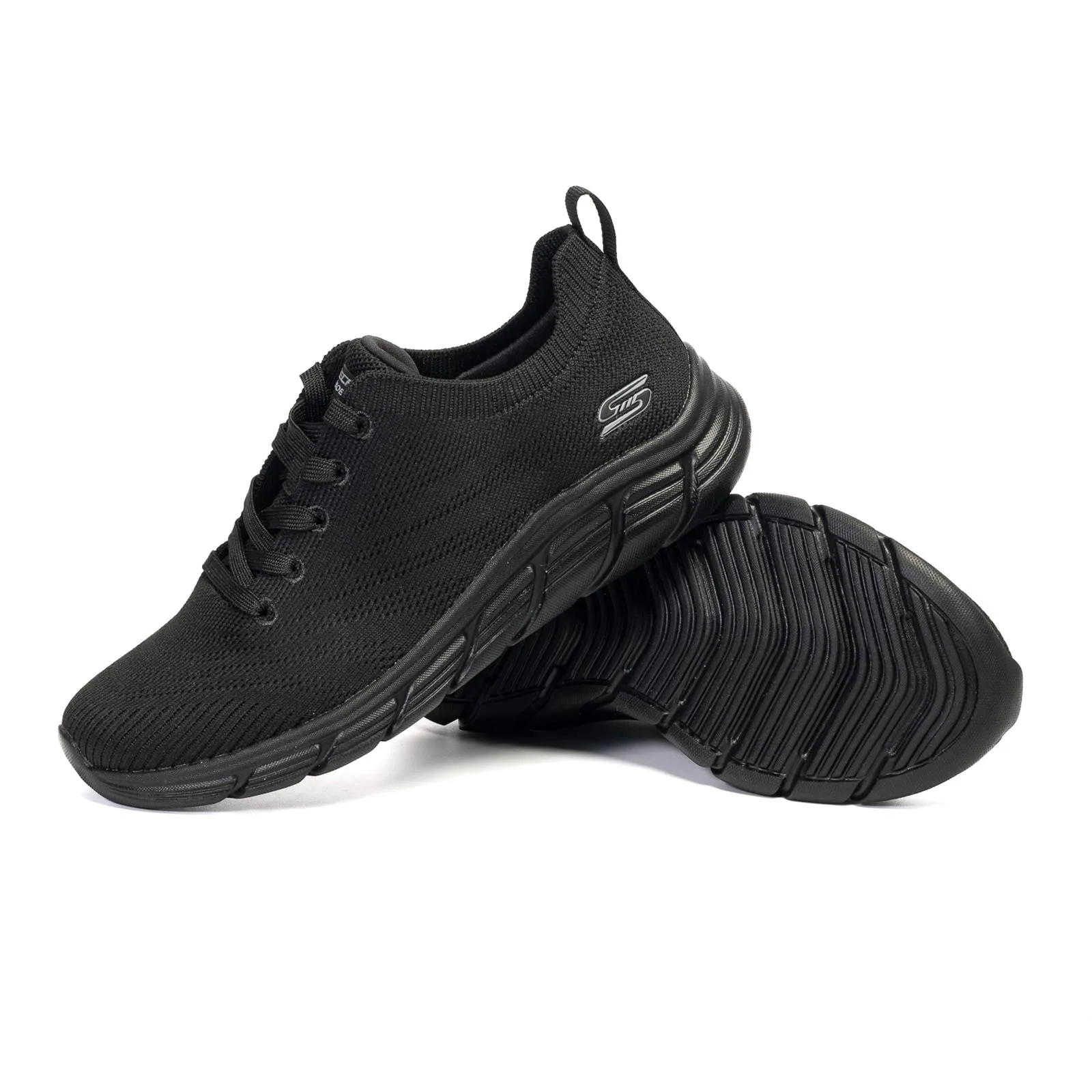 SKECHERS BOB CORDONES NEGRO - Imagen 5