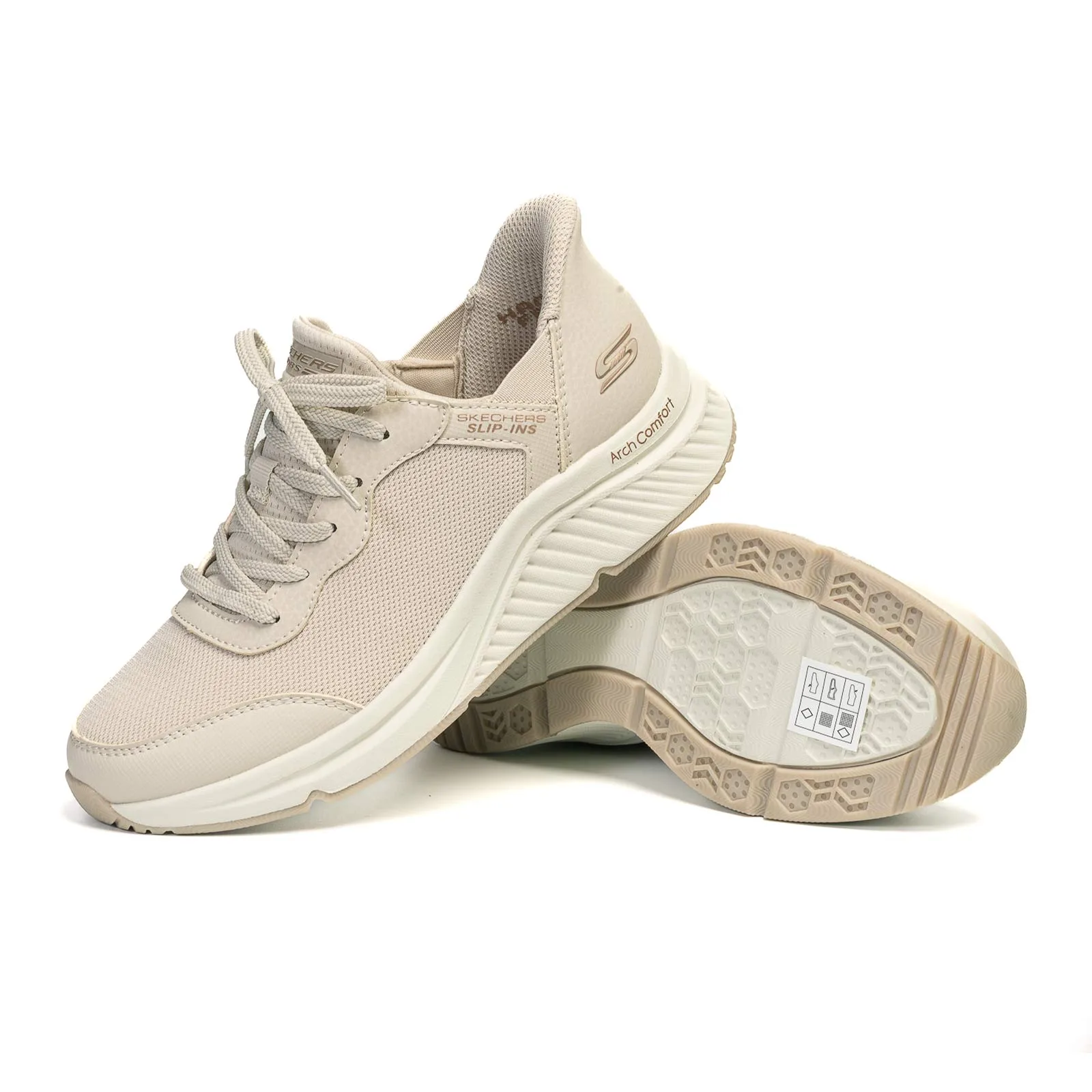 SKECHERS 117627 BEIGE - Imagen 5