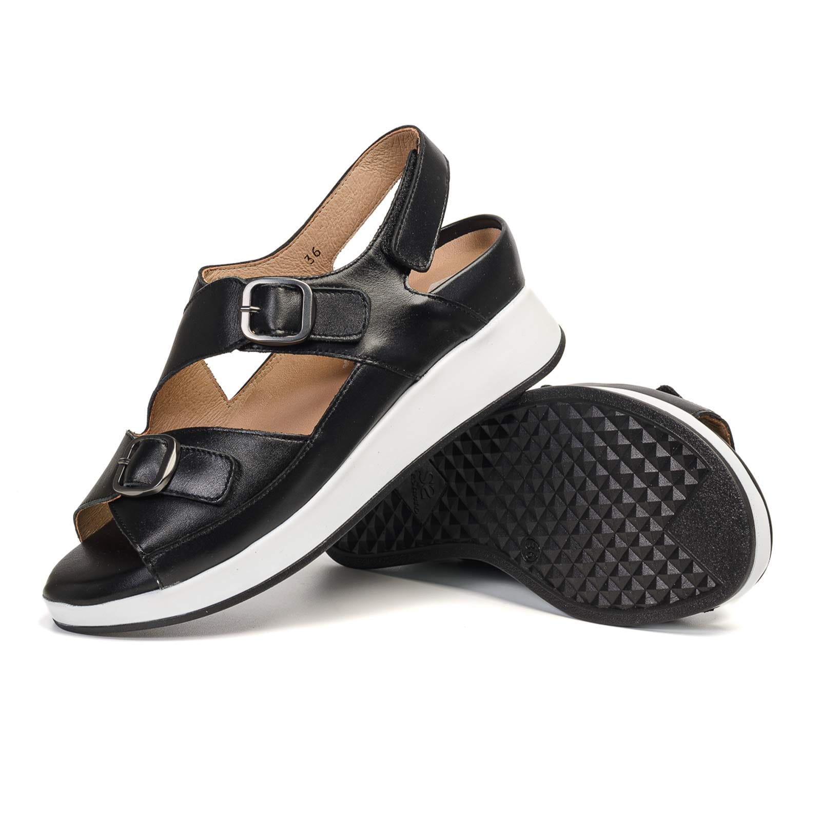 piesanto PV26 85 6 Sandalia EDURNE Negra - Imagen 6