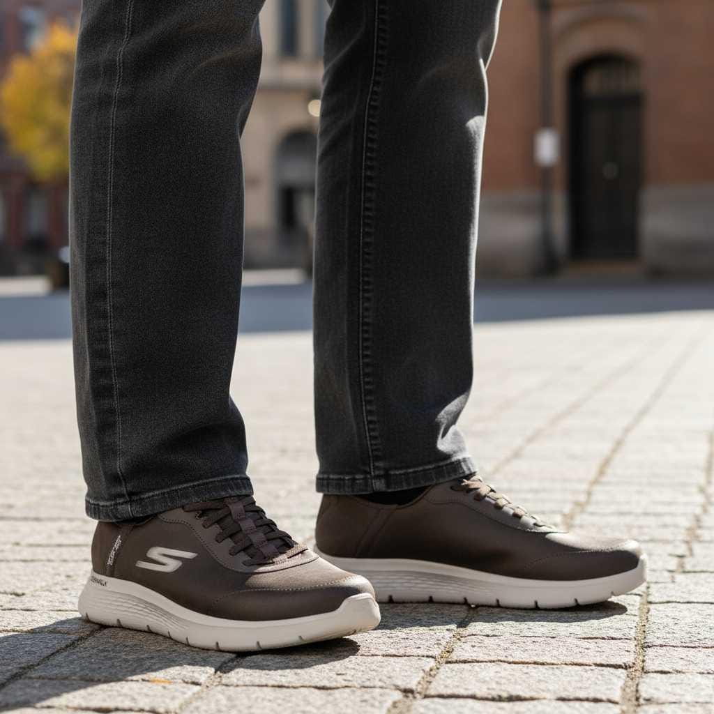 Skechers IA OI 22 2 GO WALK MENS 216326 BRN - Imagen 2